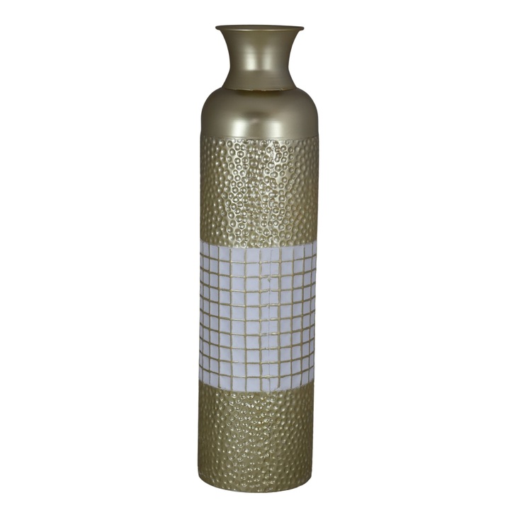 Vaza de podea metalica EWAX, 18x18x83cm