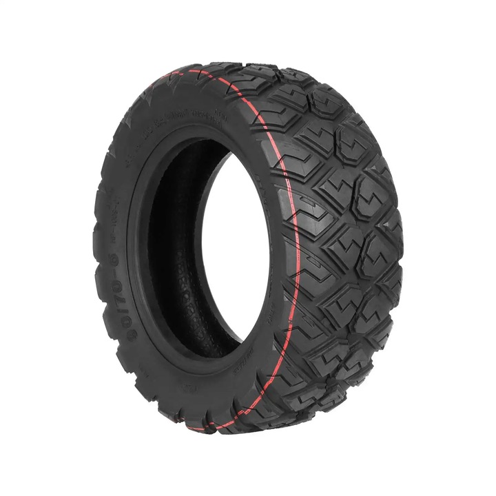 Anvelopă pneumatică INOPARTS 90/70-6 pentru Kugoo M5/GX, Neagra
