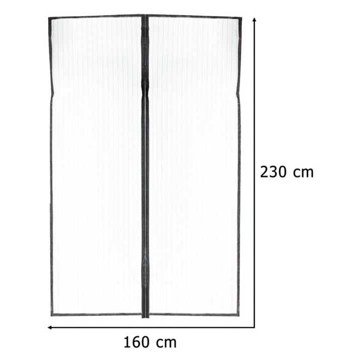 Mágneses Szúnyogháló Ajtóhoz 160 x 230 cm Rovarvédelemmel