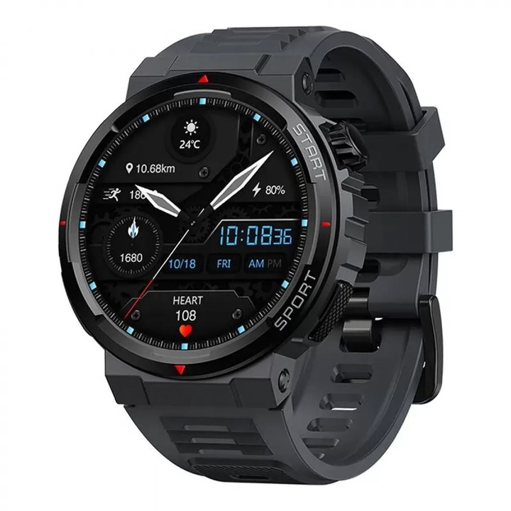 Smartwatch, Zeblaze Ares 3 Plus, Negru