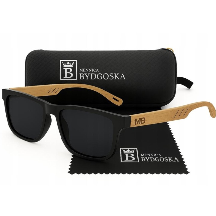 Ochelari de Soare Barbati Polarizati, Lentile UV400, Blue Mirror, Cadru Elegant, Etui Inclus, Antireflex, Accesoriu Auto, Confort Ocular, Protectie Solara