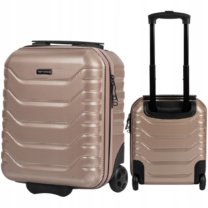 Кабинен куфар, Wings, Crake, поликарбонат, златист, 20L