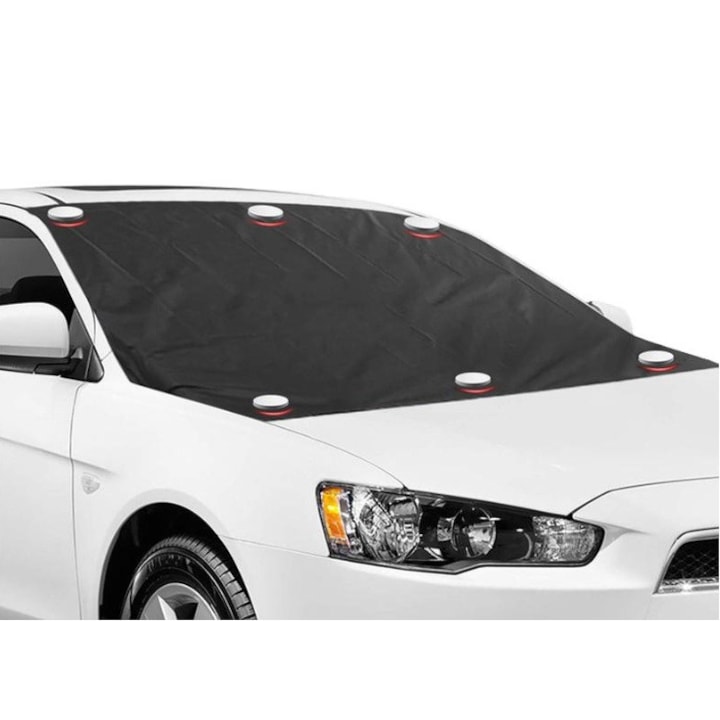 Покривало за предно стъкло на автомобил, buyya, против замръзване, водоустойчиво, 210x120 см, черно
