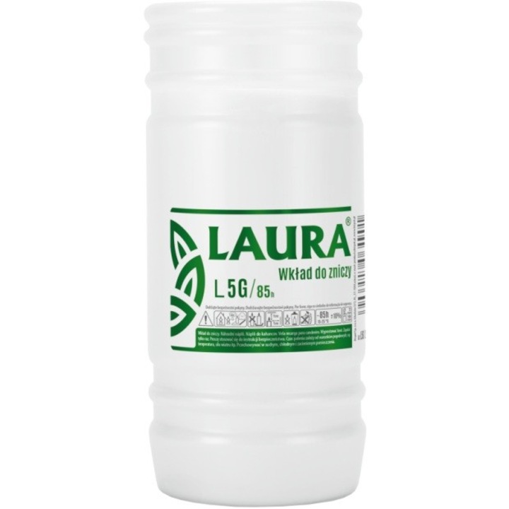 Свещ Laura L5G, Bispol, 85 часа време на горене, бяла