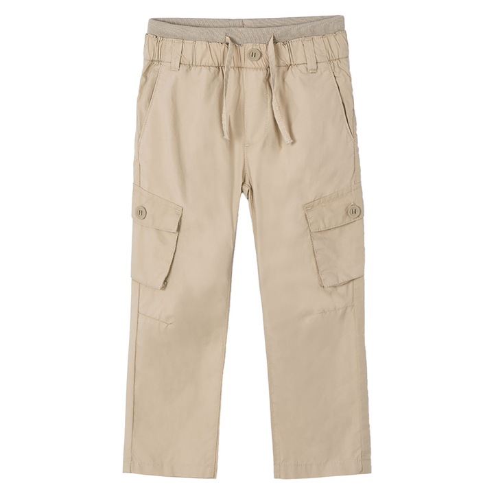 Pantaloni baieti Mayoral, 3571, Bumbac/Poliester, Bej, Bej