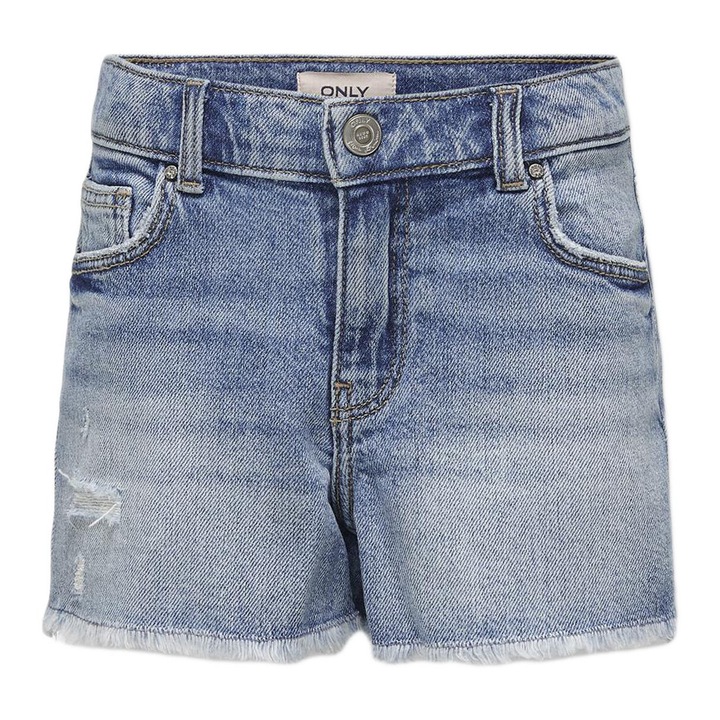 Kids Only lanyka farmer rovidnadrag, 15291605, Pamut/Elasztan, Kek, Kék