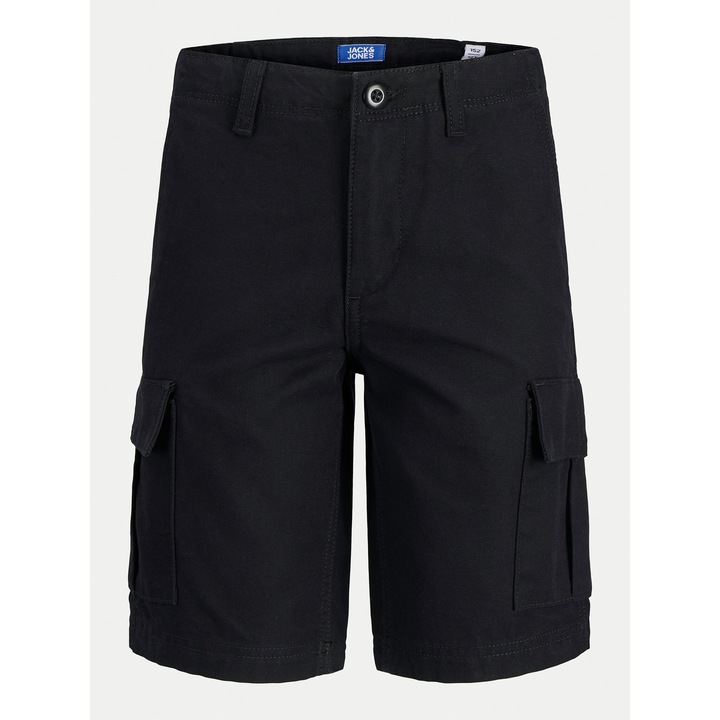 Jack and Jones gyerek Fiu Rovidnadrag, 12268381, Pamut, Fekete, Fekete