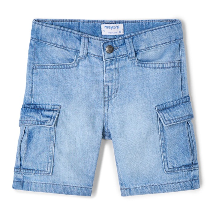 Mayoral fiú farmer rövidnadrág, 3229, Pamut, 2 éves, Kék