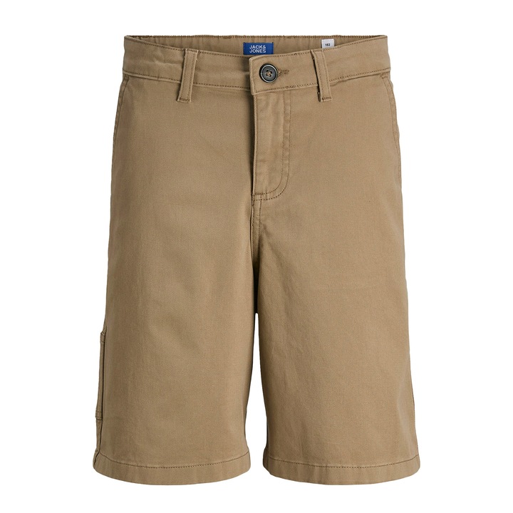 Jack and Jones Junior Fiu Rovidnadrag, 12268938, Pamut, Barna, Barna