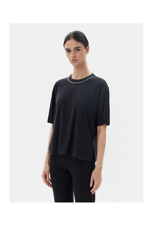 Noi polo, Ea7 Emporio Armani, 7W000340 AF12956, Modal/Polieszter, Fekete, Fekete