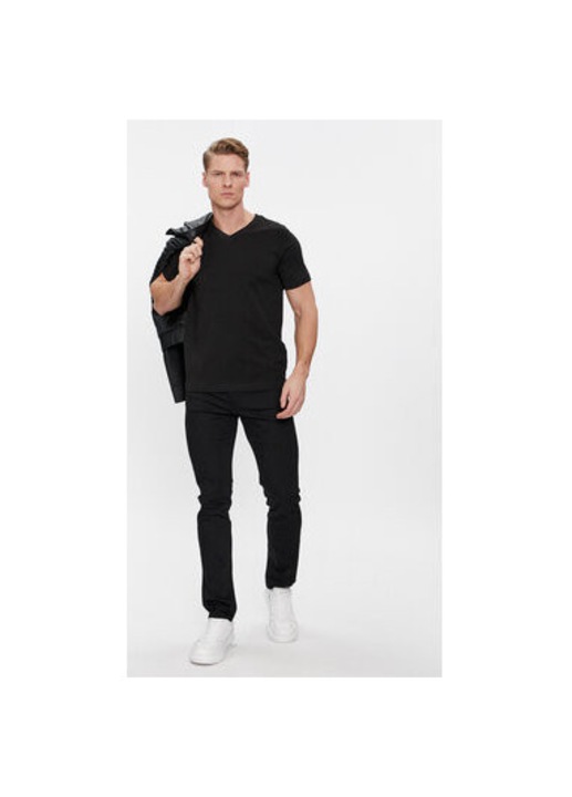 Set 2 tricouri barbati Karl Lagerfeld, 765001-500298, Bumbac, Negru, Negru