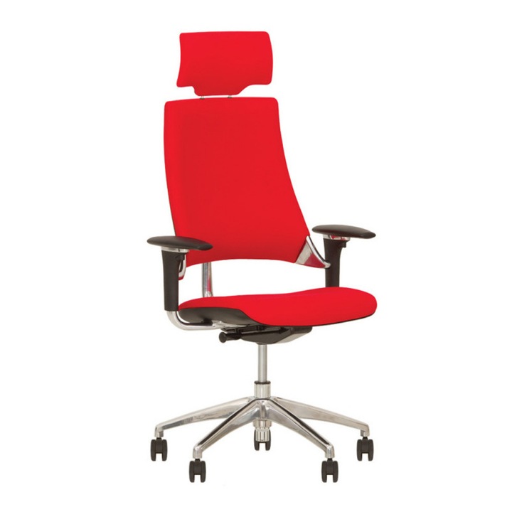 Ергономичен стол HIP-HOP R HR CN-079, Негорима дамаска, Червен