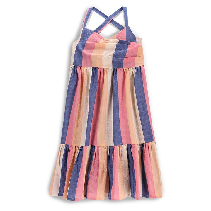 Rochie de vara fete Coccodrillo, WC5128301FGJ, Bumbac, Multicolor, Multicolor