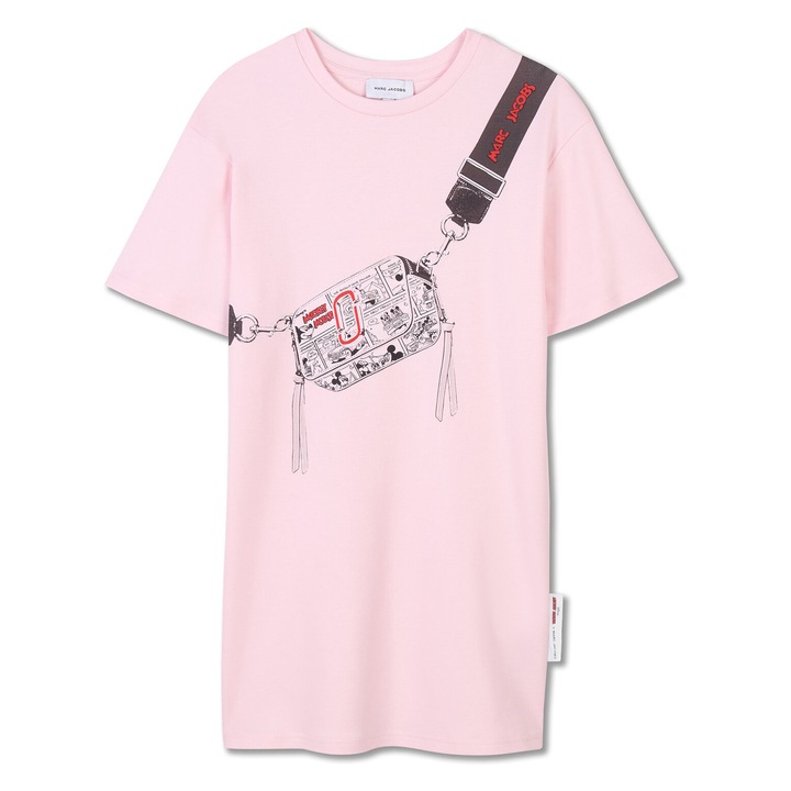Marc Jacobs lányka ruha, W60541, pamut, rózsaszín, Rózsaszín