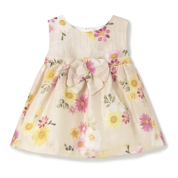 Mayoral lányruha, 1863, lenvászon/poliészter, többszínű, Többszínű