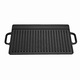 Tava pentru gratar MESTERINO KLUGMEISTER KY42, fonta, neagra, 50.5x23x1.5cm