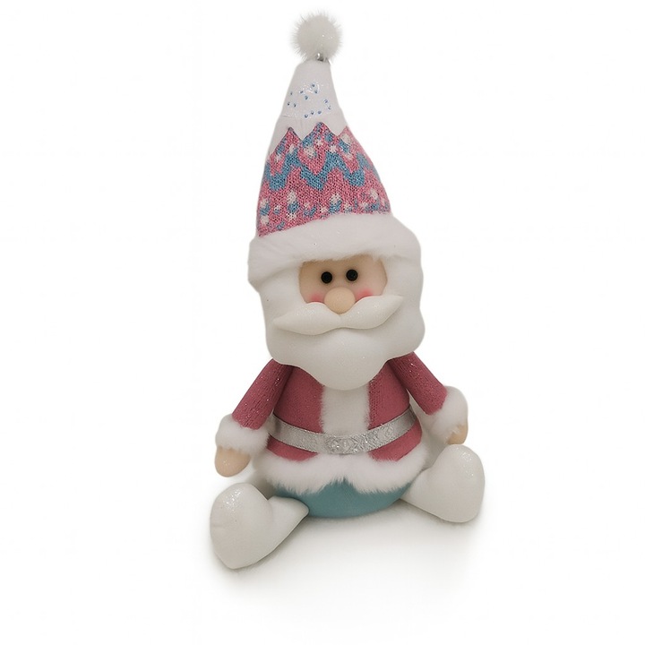 Figurină de Crăciun, Leski, Moș Crăciun, 37x20x12cm, Multicolor