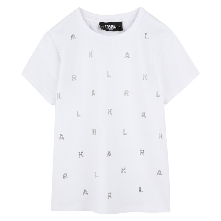 Karl Lagerfeld Kids Lany Polo, Z30571 10, Biopamut/Modal, Feher, Fehér