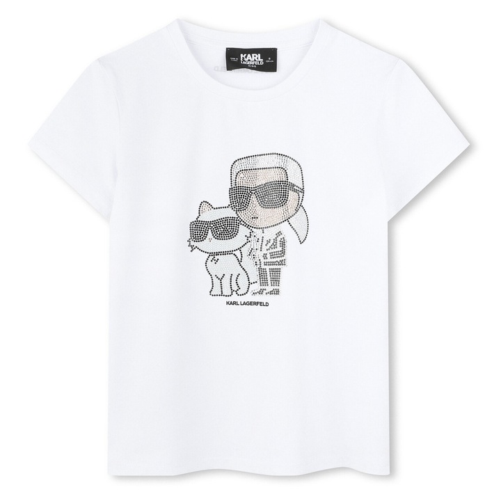 Karl Lagerfeld Kids Lany Polo, Z30489 10, Biopamut/Modal, Feher, Fehér