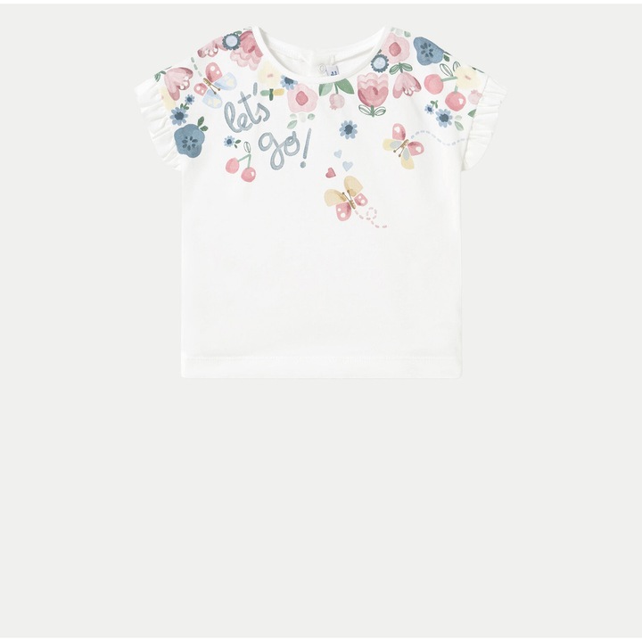 Mayoral lányka póló, 1048, Pamut/Elasztán, 4 éves, Fehér