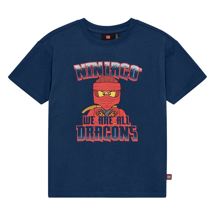 Lego fiu polo, 12011459, Biopamut, Sotetkek, Tengerészkék