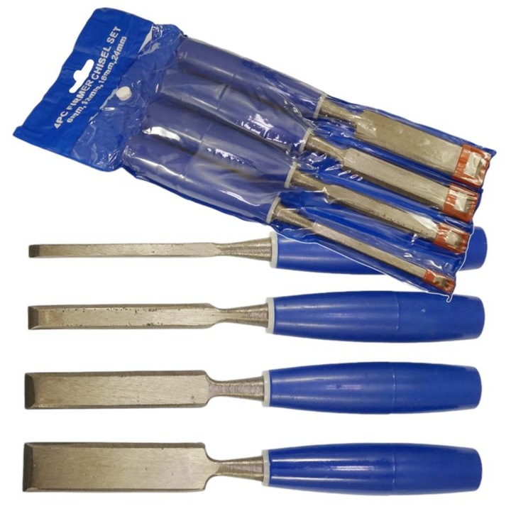 Beast vésőkészlet 6x12x18x24mm, hossza 240mm, műanyag nyél