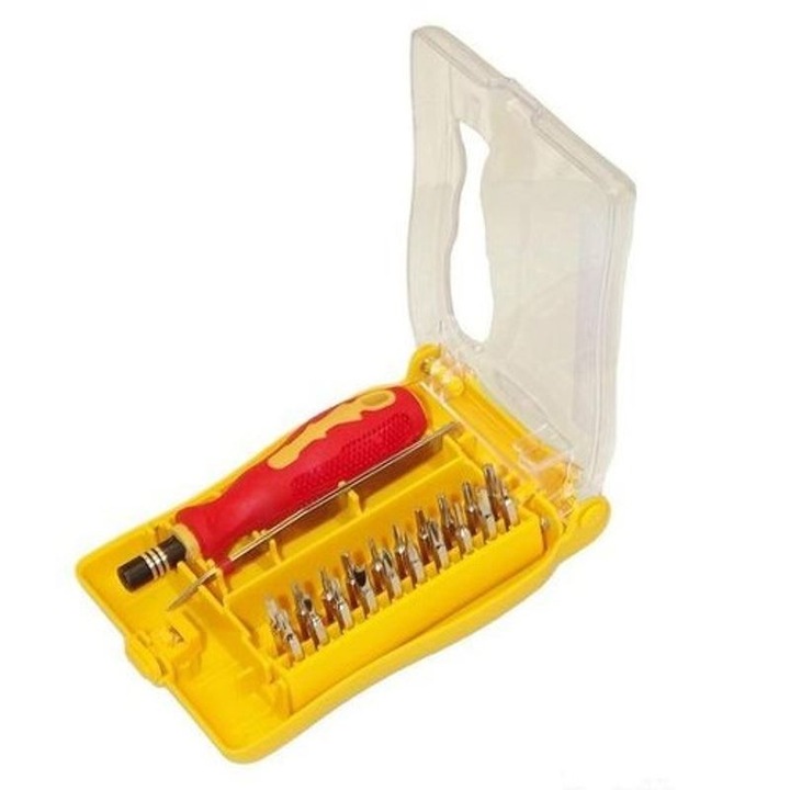 Beast precíziós csavarhúzó készlet, 22 részes, acél, ergonomikus markolat, műanyag doboz