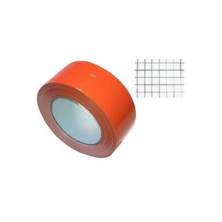 Banda tencuiala Beast 48mm x 50m, portocalie, rezistenta la UV, pentru interior si exterior