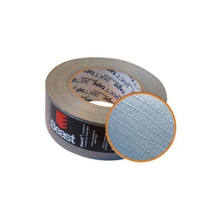 Banda de reparare Beast 50mm x 50m, waterproof, argintie