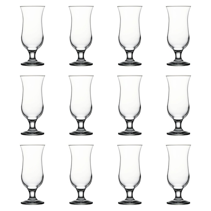 12 darabos koktélospohár készlet, Holiday, pohár, 470ml, 8x19.6cm