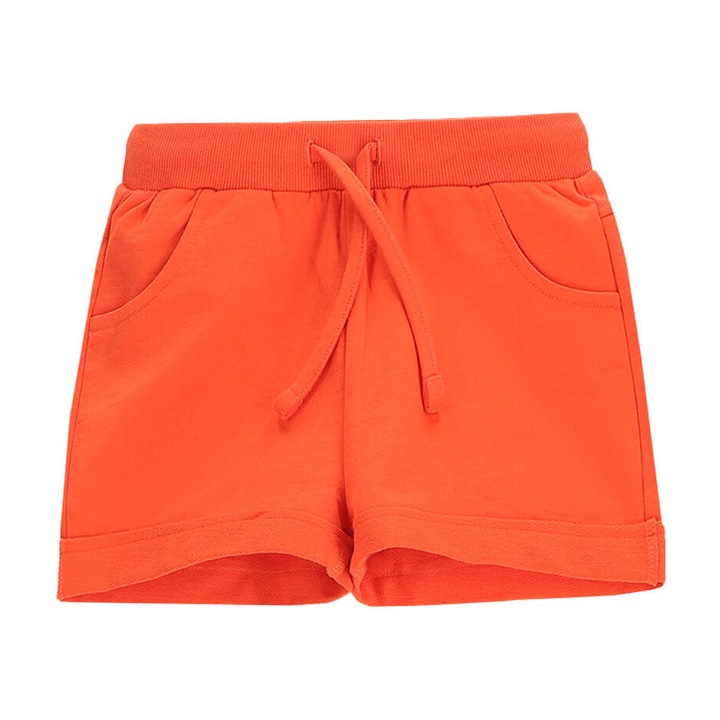 Pantaloni scurti sport fete Coccodrillo, WC5120401VGC, Bumbac, Portocaliu, Portocaliu