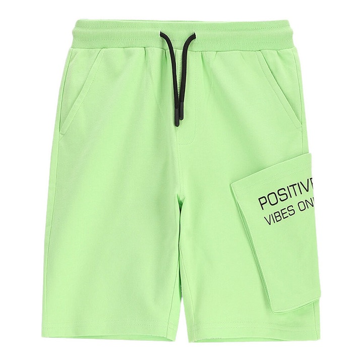 Pantaloni scurti sport baieti Coccodrillo, WC5120501VBC8, Verde