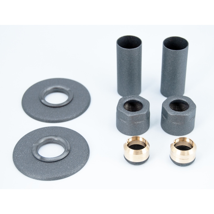 Kit sistem de mascare pentru tuburi calorifere PEX, Luxard, gri, montaj rapid