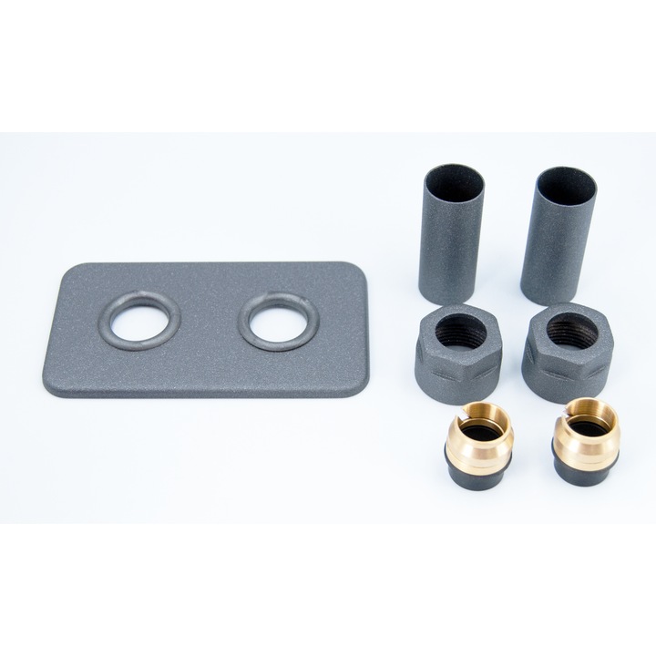 Sistem de mascare rectangular pentru tub CU, Luxrad, pentru incalzire, montaj simplu