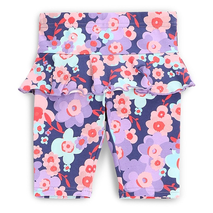 Pantaloni scurti sport fete Coccodrillo, WC5122501HGN, Bumbac, Multicolor, Multicolor