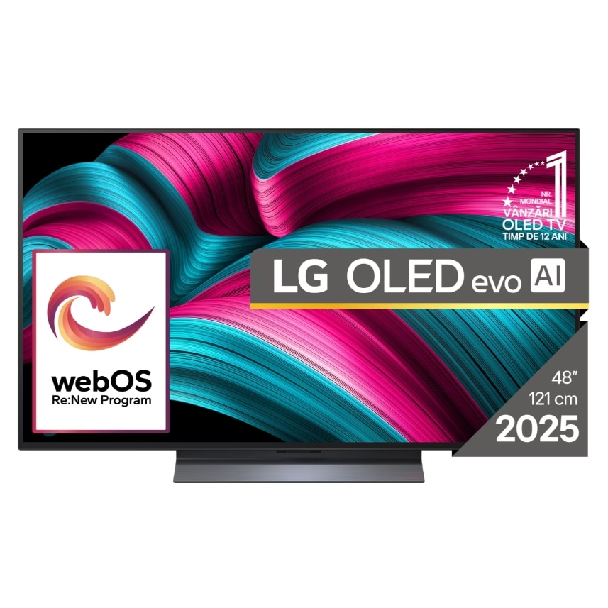 Televizor OLED LG 122 cm 48" OLED48C51LA, Ultra HD 4K, Smart TV, WiFi, CI+