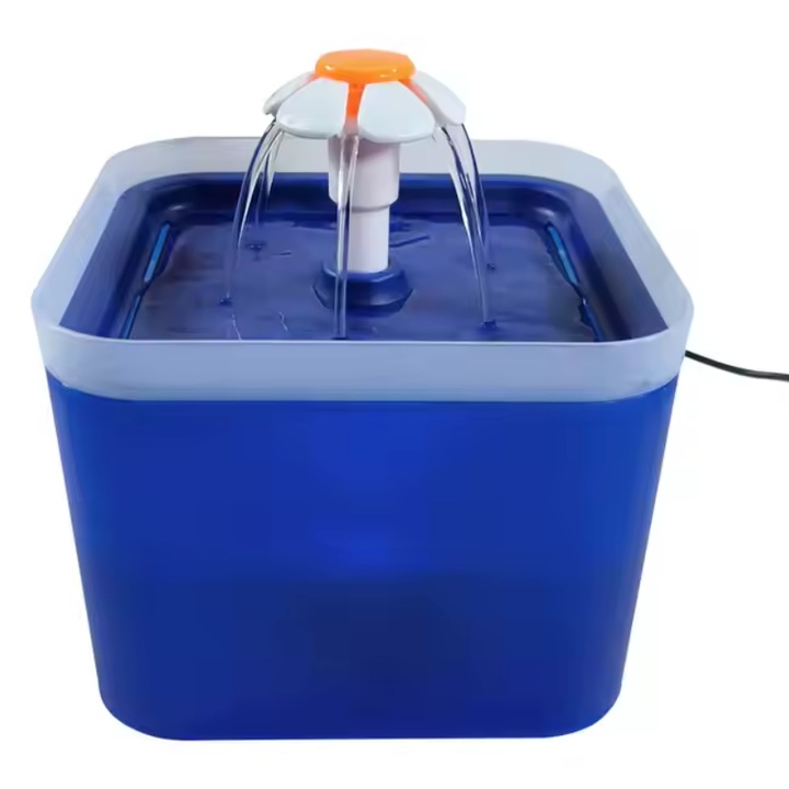 Dispenser de Apa Automat tip Fantana Fish & Paws® – 2 L, LED & USB, Ultra‑silent