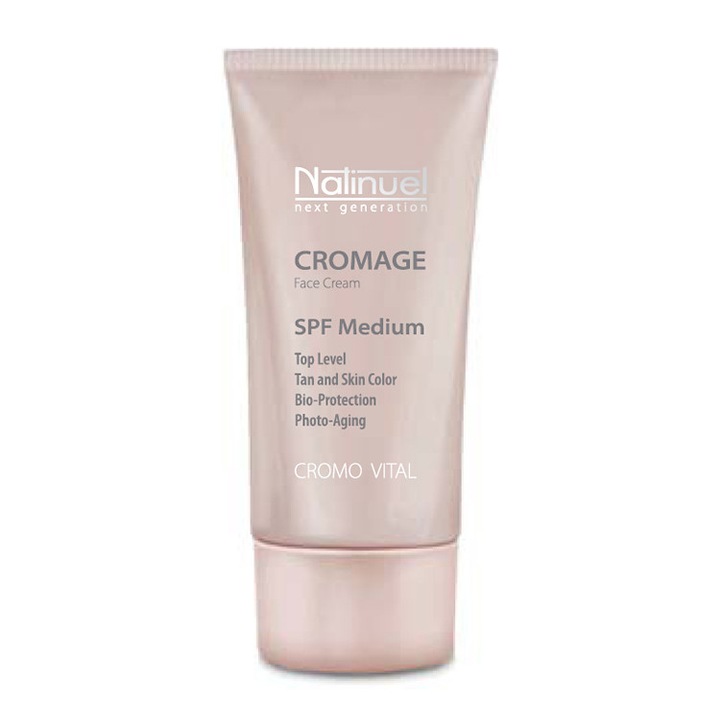 Крем за лице Натинуел Кромаж SPF Среден, озаряване, изравняване на тена, 50 мл