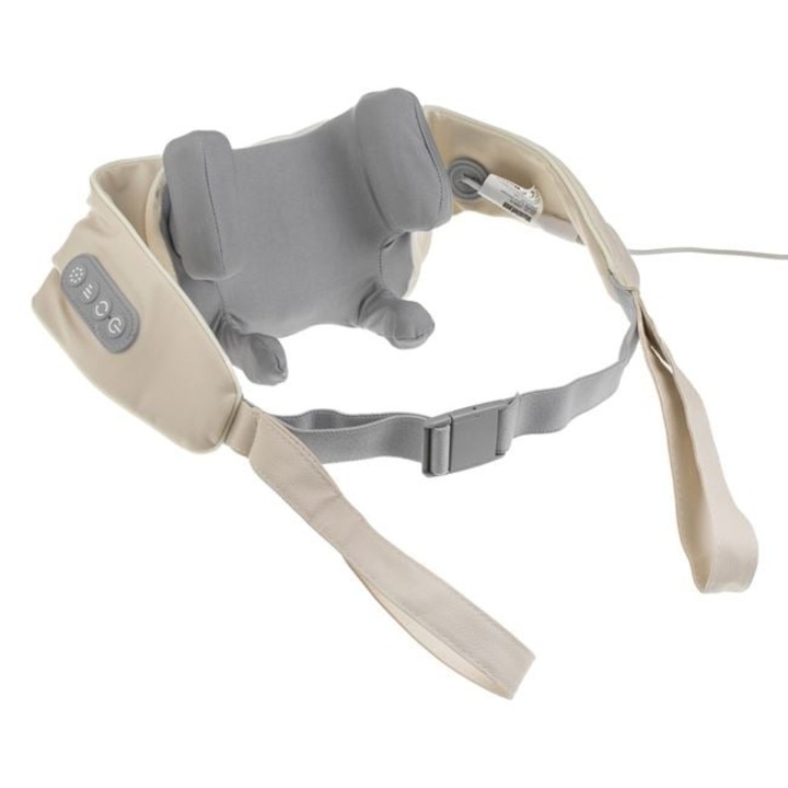 Aparat Masaj Cervical, 10W, Functie Incalzire, Oprire Automata, Acumulator 7.4V 1200mAh, Incarcre USB C