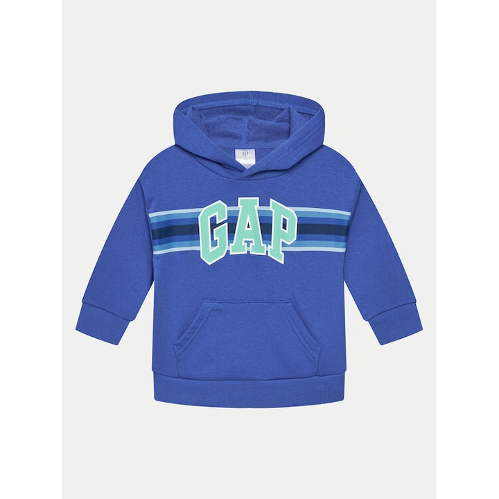 Bluza baieti Gap, 707550-04, Bumbac /Poliester reciclat, Albastru, Albastru