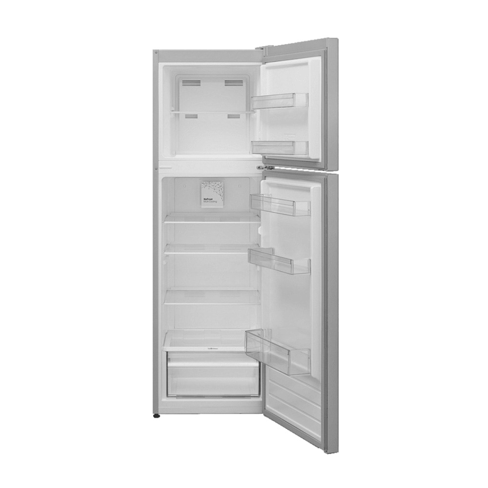 Frigider cu 2 usi Finlux FXRA 2735 IXE NF, No Frost, Sertar umiditate controlata, Usi reversibile, 252 l, H 166.5 cm, Clasa E, Inox