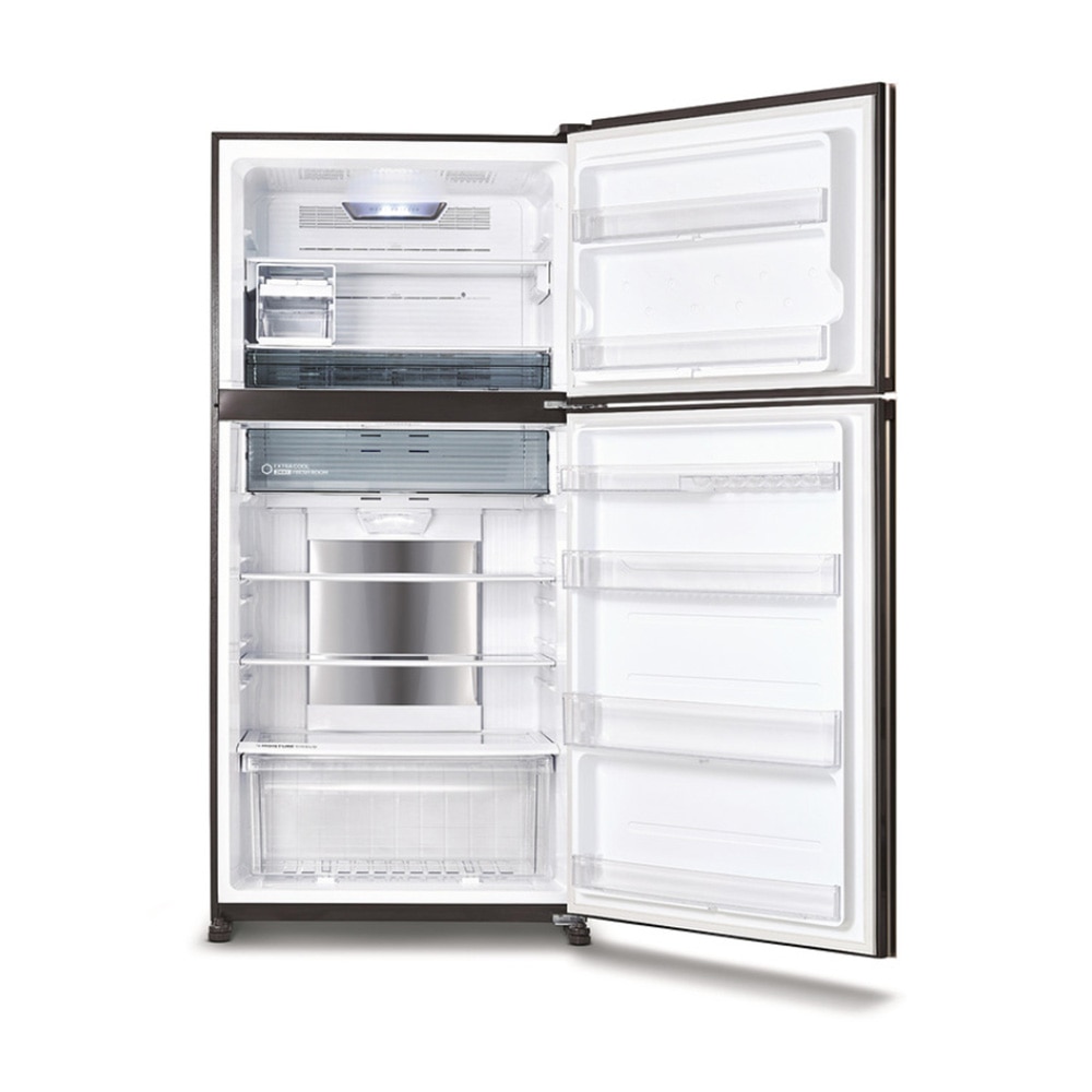 Frigider cu 2 usi Sharp SJ-YG740G-SL, No Frost, J-Tech inverter, Purificator AG+ Nano, 604 l, H 187 cm, Clasa E, Inox