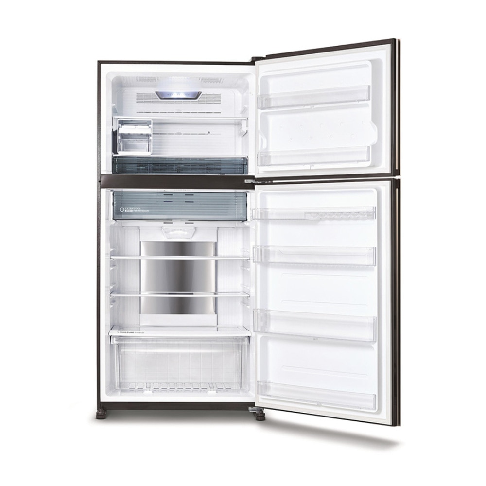 Frigider cu 2 usi Sharp SJ-YG740G-BK, No Frost, J-Tech inverter, Purificator AG+ Nano, 604 l, H 187 cm, Clasa E, Negru