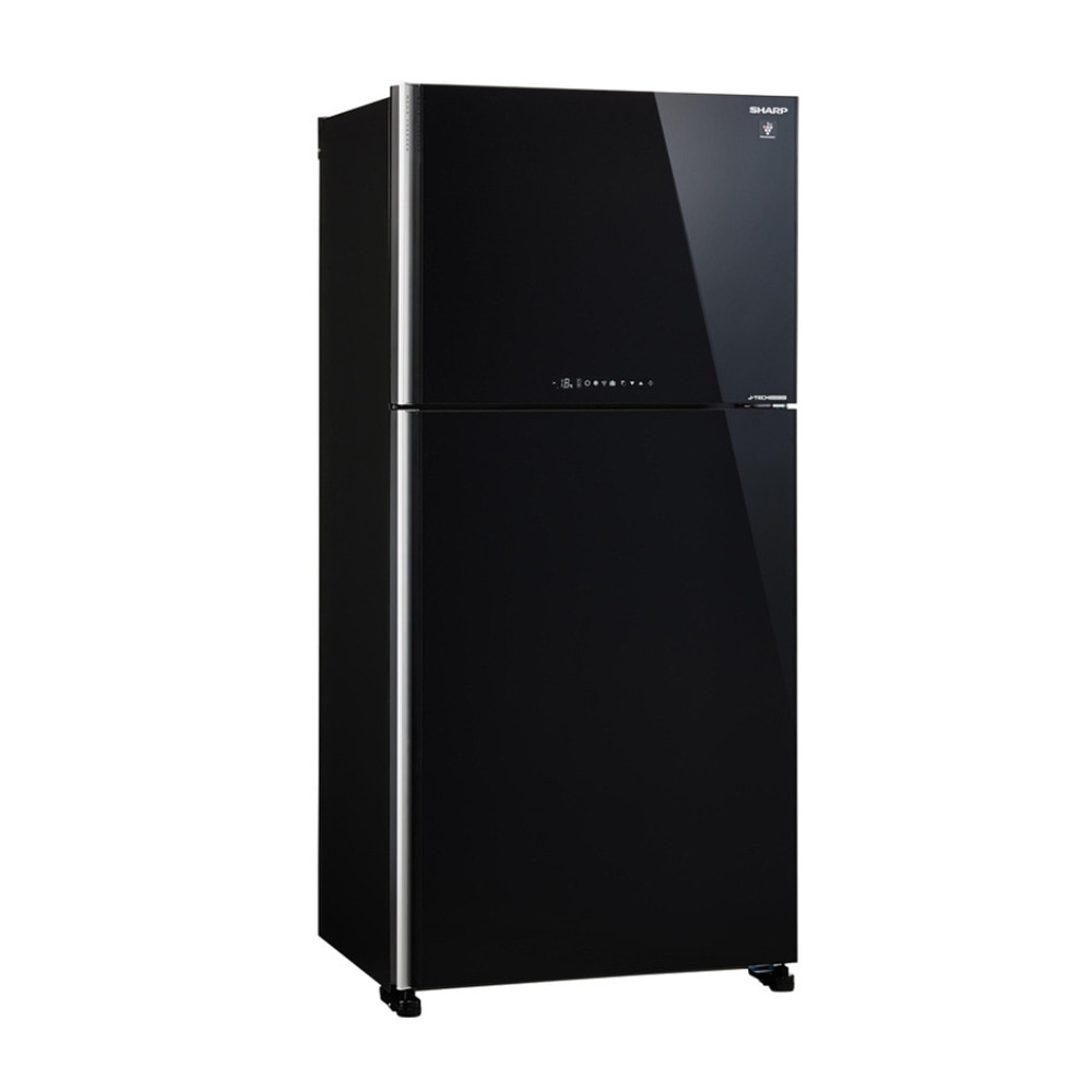 Frigider cu 2 usi Sharp SJ-YG740G-BK, No Frost, J-Tech inverter, Purificator AG+ Nano, 604 l, H 187 cm, Clasa E, Negru