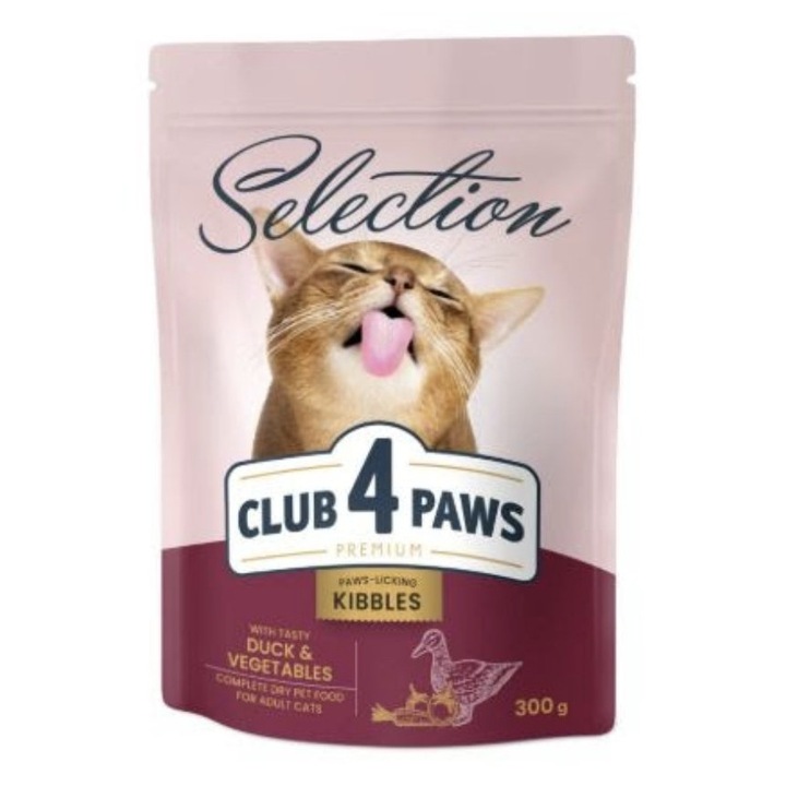 Club 4 Paws Válogatás macskajutalomfalat kacsával és zöldségekkel, 300 g