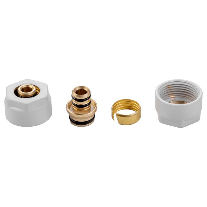 Set de conectori de instalare pentru tevi PEX 3/4″x16 mm, 2 buc, Luxrad