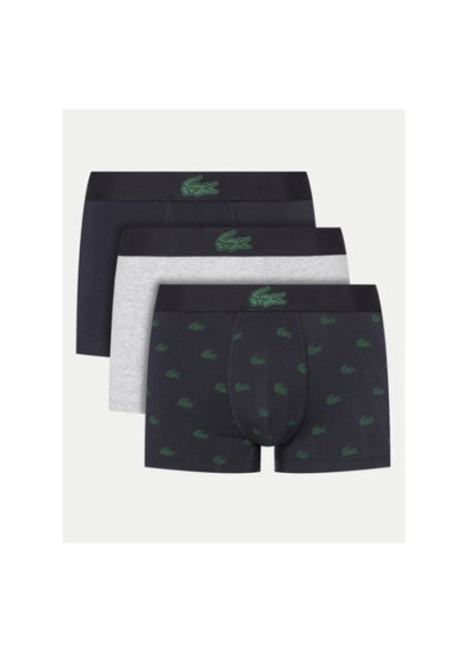 Set 3 boxeri barbati Lacoste, 5H5154, Bumbac/Elastan, XL INTL, Multicolor