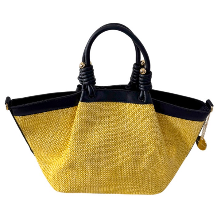 Strandtáska, LiLo, levehető pánttal és mágneses csattal, fekete, FashionForYou