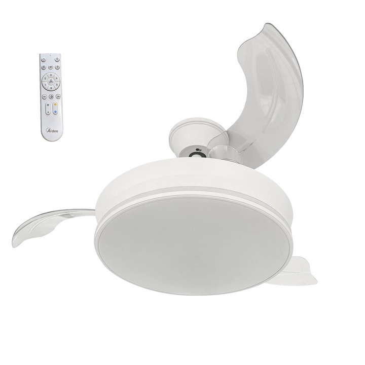 Ardes 5PL92 Mennyezeti ventilátor távvezérlővel, LED világítással - 92 cm
