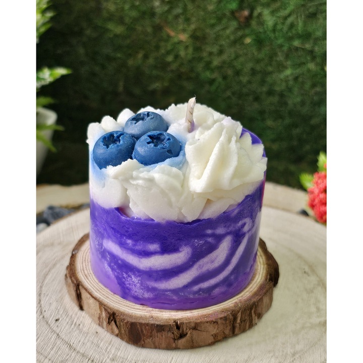 Illatos gyertya - Ibolya Krémes Álom - 100% természetes szójaviasz